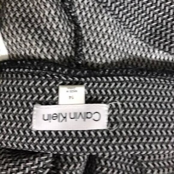 Calvin Klein Patterened Pull-On Dress Pants Size 14 - Picture 4 of 6